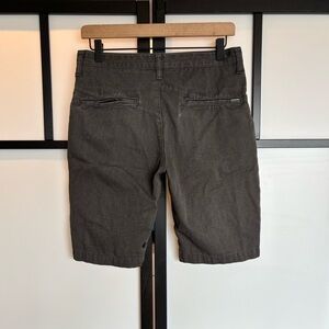 Volcom gray chino shorts.pockets/belt loops. Men’s size 28